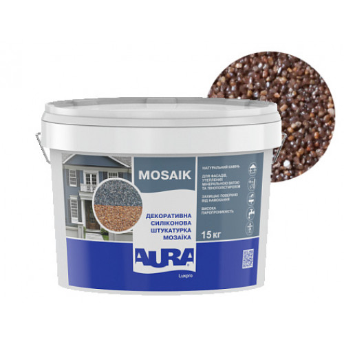 

Штукатурка декоративная силиконовая Aura Luxpro Mosaik мозаичная M10 S102
