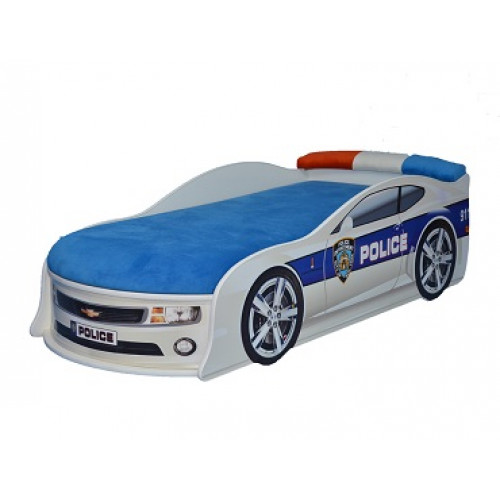 

Кровать машина Camaro полиция 70х150 ДСП
