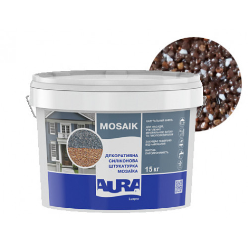 

Штукатурка декоративная силиконовая Aura Luxpro Mosaik мозаичная M15 B252