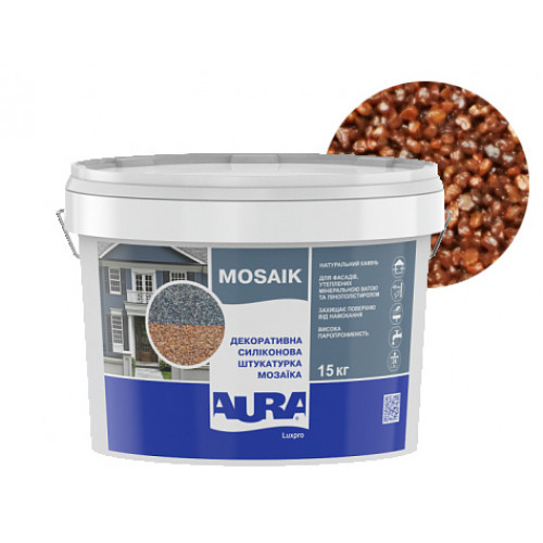 

Штукатурка декоративная силиконовая Aura Luxpro Mosaik мозаичная M15 B209
