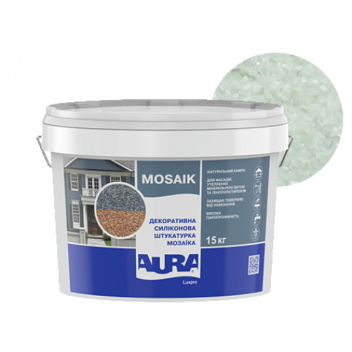 

Штукатурка декоративная силиконовая Aura Luxpro Mosaik мозаичная M10 S106