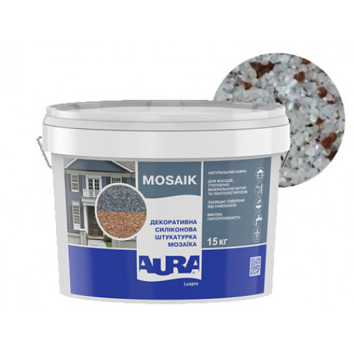 

Штукатурка декоративная силиконовая Aura Luxpro Mosaik мозаичная M10 S122