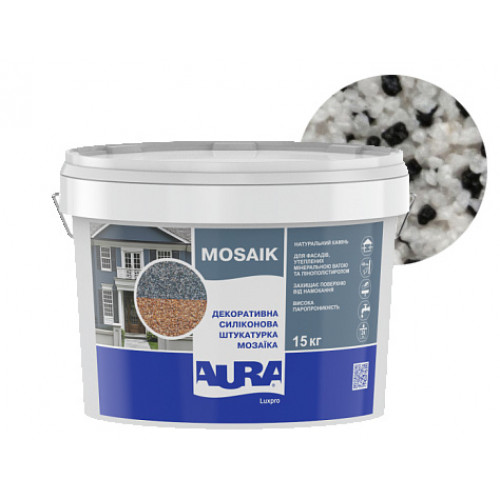 

Штукатурка декоративная силиконовая Aura Luxpro Mosaik мозаичная M15 B225