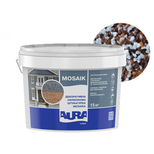 

Штукатурка декоративная силиконовая Aura Luxpro Mosaik мозаичная M15 B236