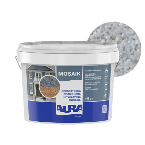 

Штукатурка декоративная силиконовая Aura Luxpro Mosaik мозаичная M15 B206