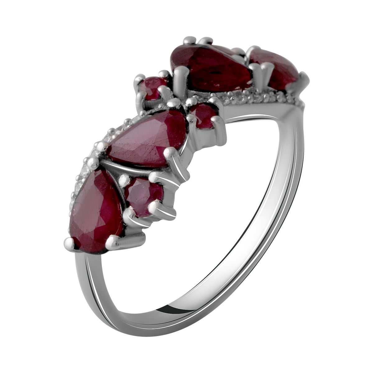 

Серебряное кольцо SilverLine с натуральным рубином 2.995ct 18 размер