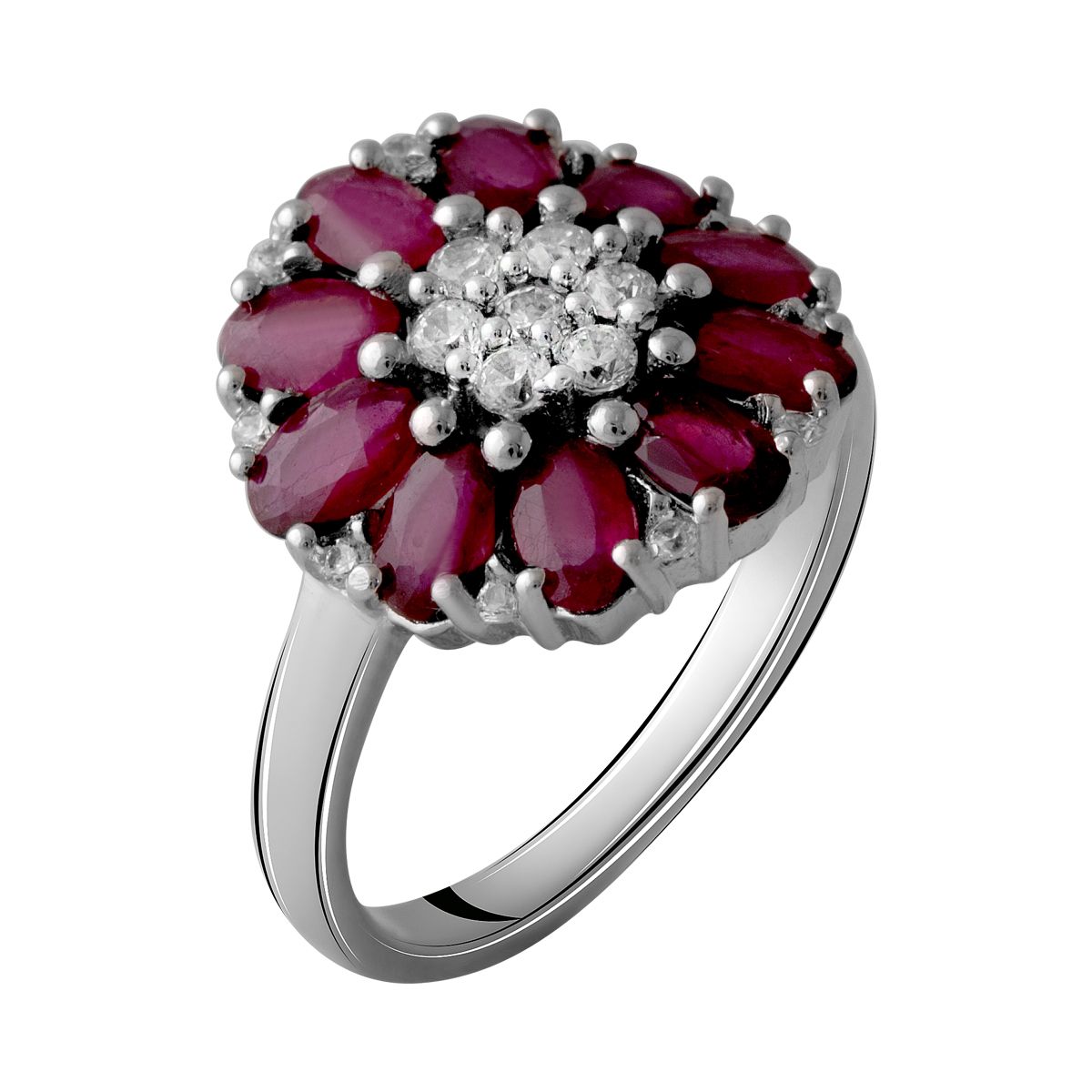 

Серебряное кольцо SilverLine с натуральным рубином 3.93ct 17.5 размер