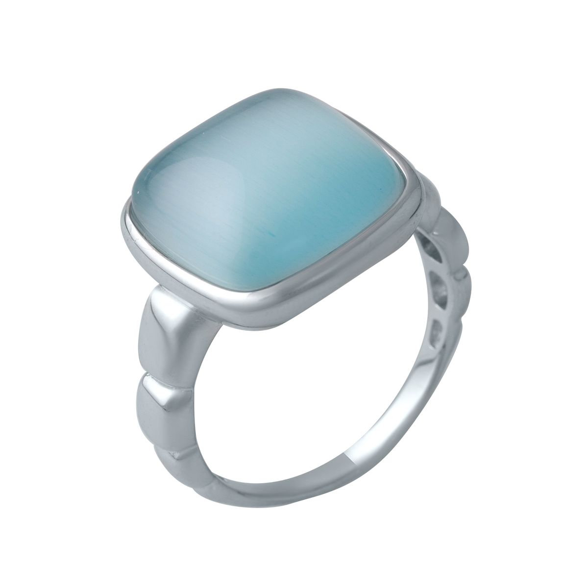 

Серебряное кольцо SilverLine с кошачьим глазом 17.5 размер