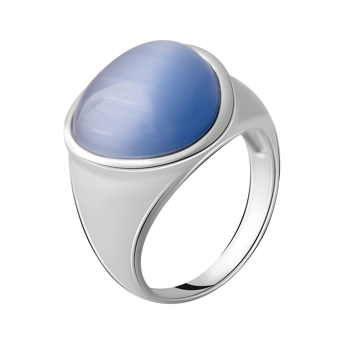 

Серебряное кольцо SilverLine с кошачим глазом 17.5 размер