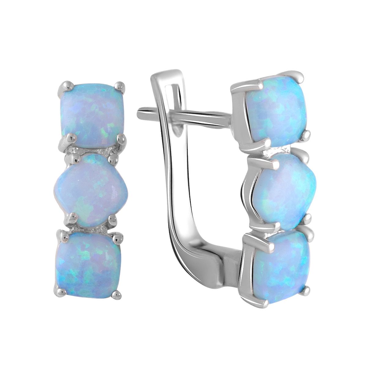 

Серебряные серьги SilverLine с опалом 1.445ct