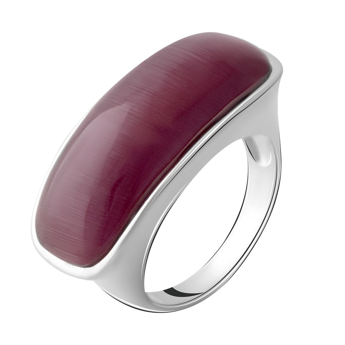 

Серебряное кольцо SilverLine с кошачьим глазом 17 размер
