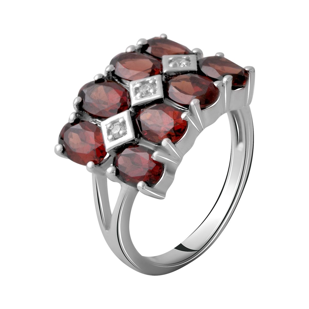 

Серебряное кольцо SilverLine с натуральным гранатом 5.097ct 18.5 размер