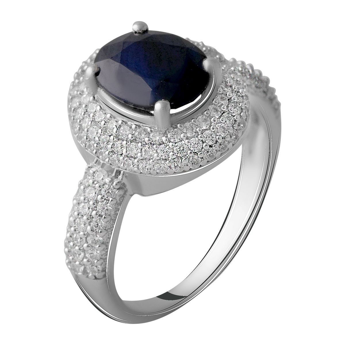 

Серебряное кольцо SilverLine с натуральным сапфиром 4.615ct 17.5 размер