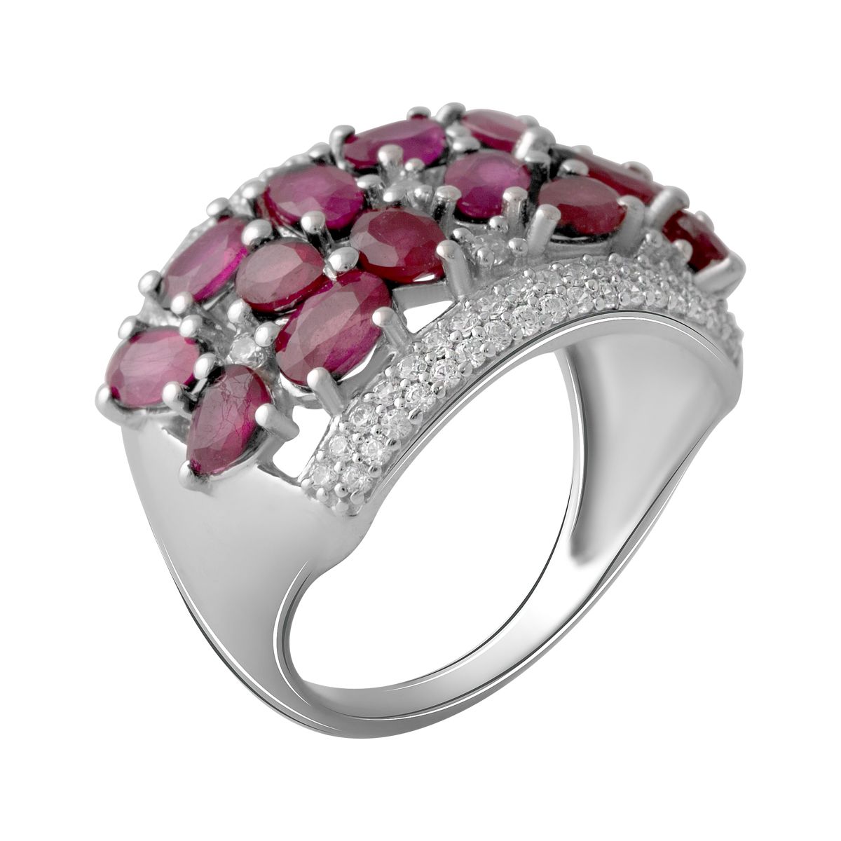 

Серебряное кольцо SilverLine с натуральным рубином 4.443ct 18.5 размер