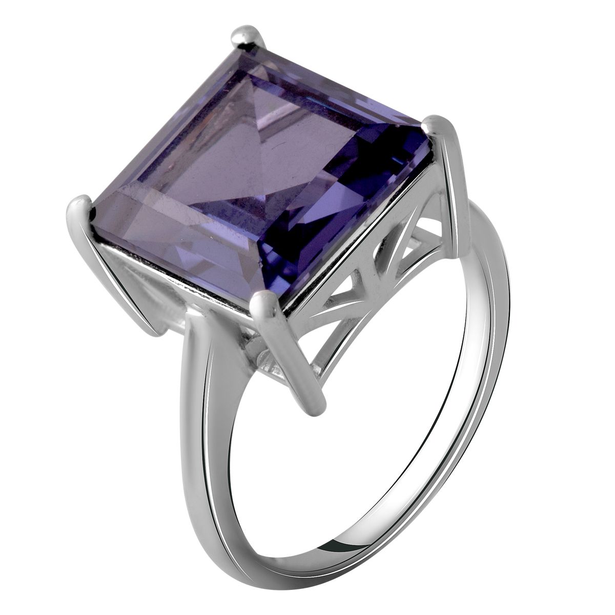 

Серебряное кольцо SilverLine с олександритом 18 размер
