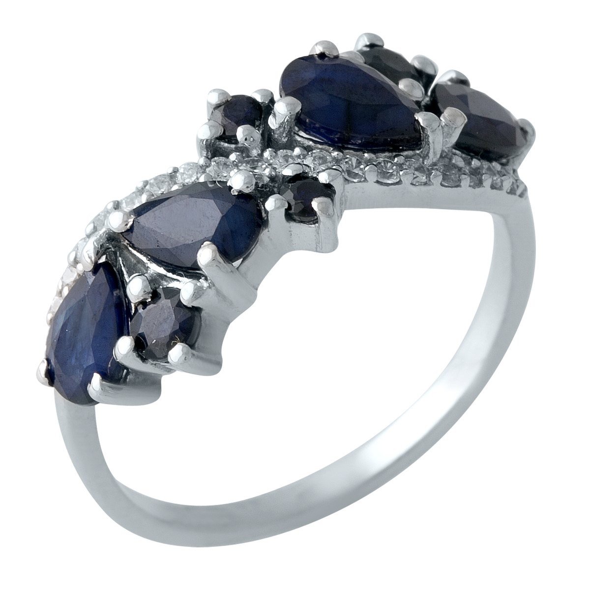 

Серебряное кольцо SilverLine с натуральным сапфиром 2.518ct 18.5 размер