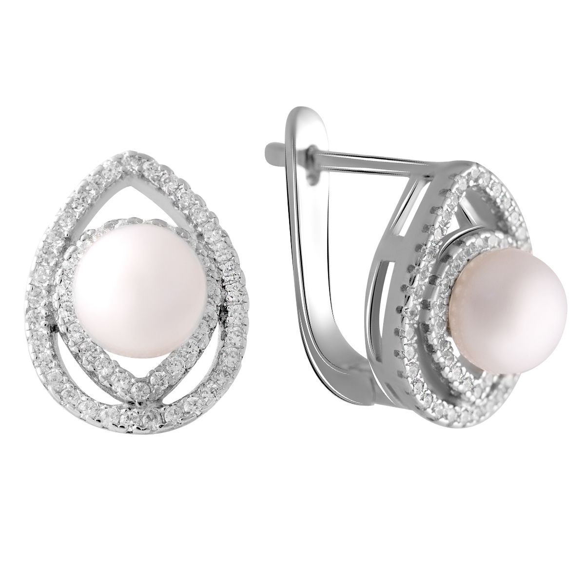 

Серебряные серьги SilverLine с натуральным жемчугом