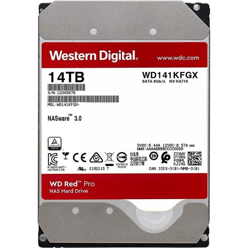 

Жесткий диск 3.5" 14TB WD (WD141KFGX)