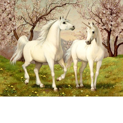 

Картина по номерам Пара единорогов (KHО2431)