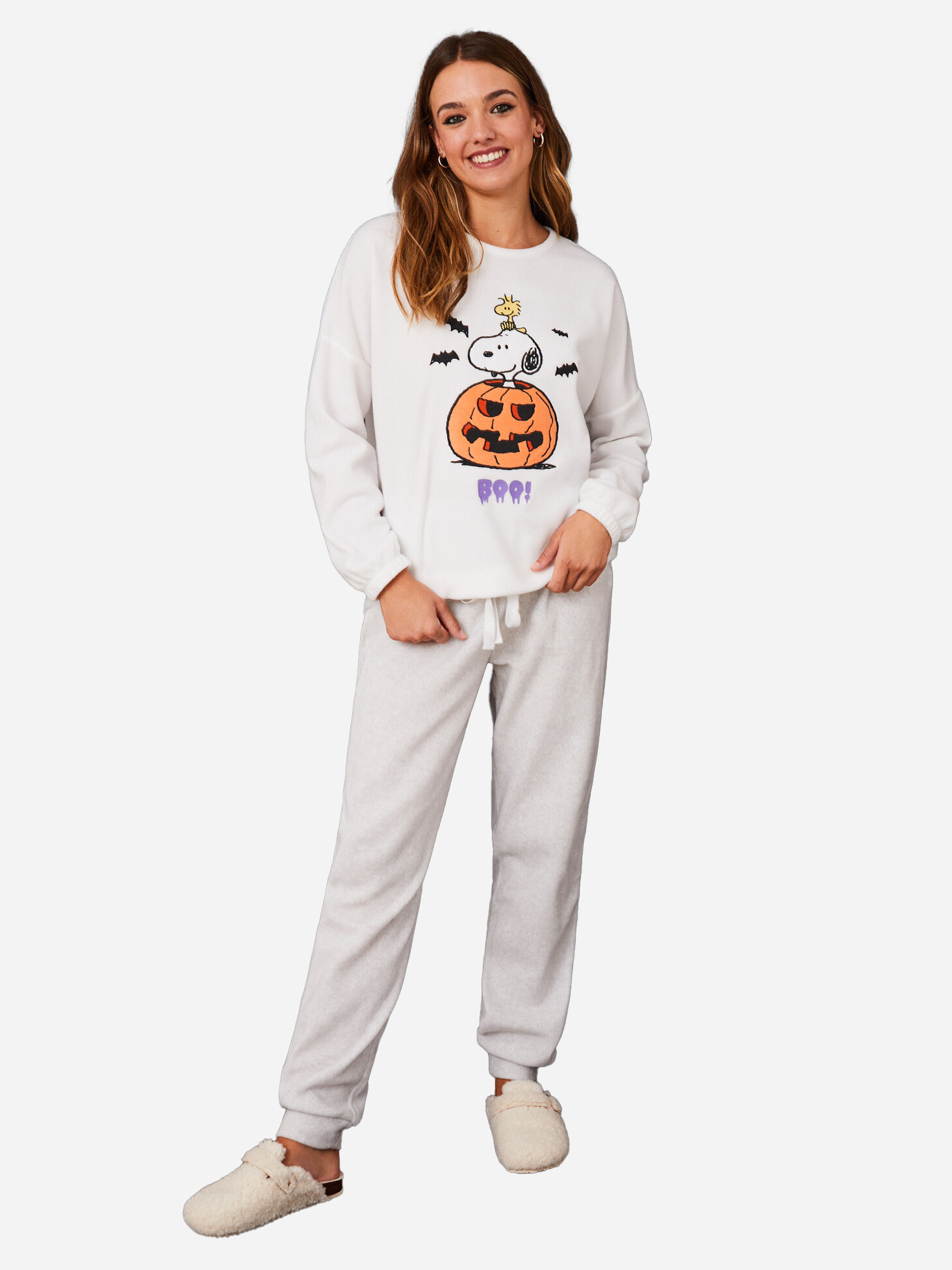 Акція на Піжама (світшот + штани) жіноча утеплена Women'Secret HTT PE PUMPKIN PJ OL 3136017-96 S від Rozetka