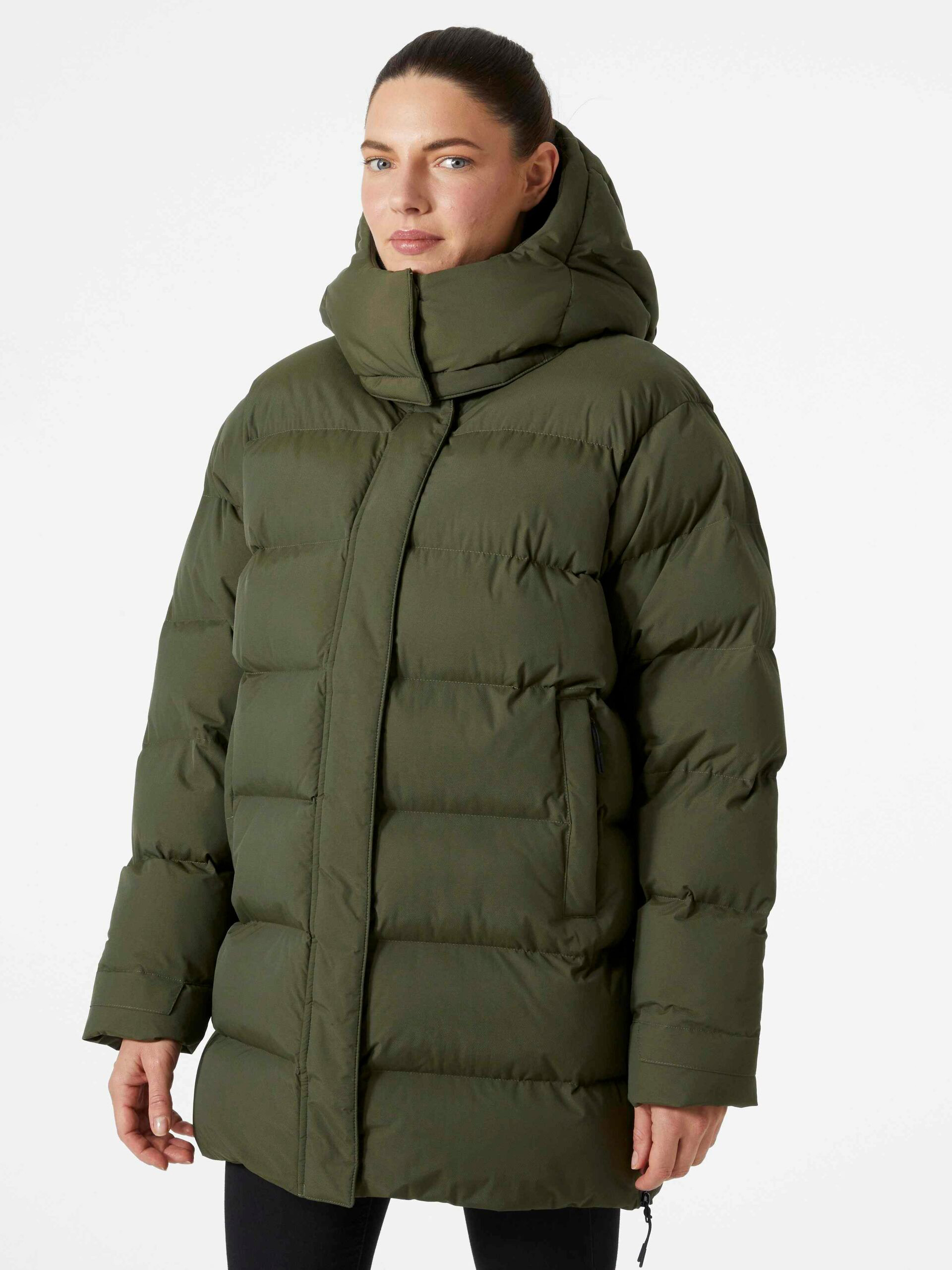 Акція на Куртка зимова жіноча Helly Hansen W Aspire Puffy Parka 53515-432 XS Зелена від Rozetka