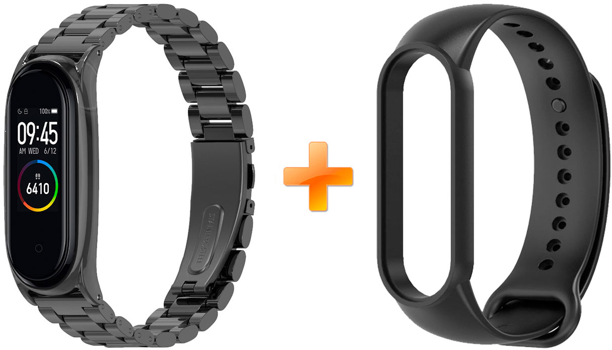 Фітнес-браслет Xiaomi Mi Band 4 MiJobs Metal Plus Black (MJ4-PMS004B ...
