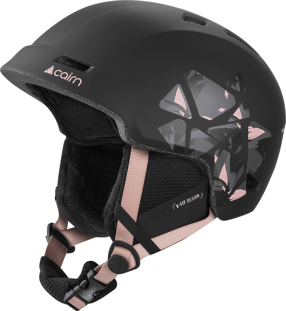 

Шлем горнолыжный Cairn Meteor 57-58 Black powder-pink leaf (0606130-202)