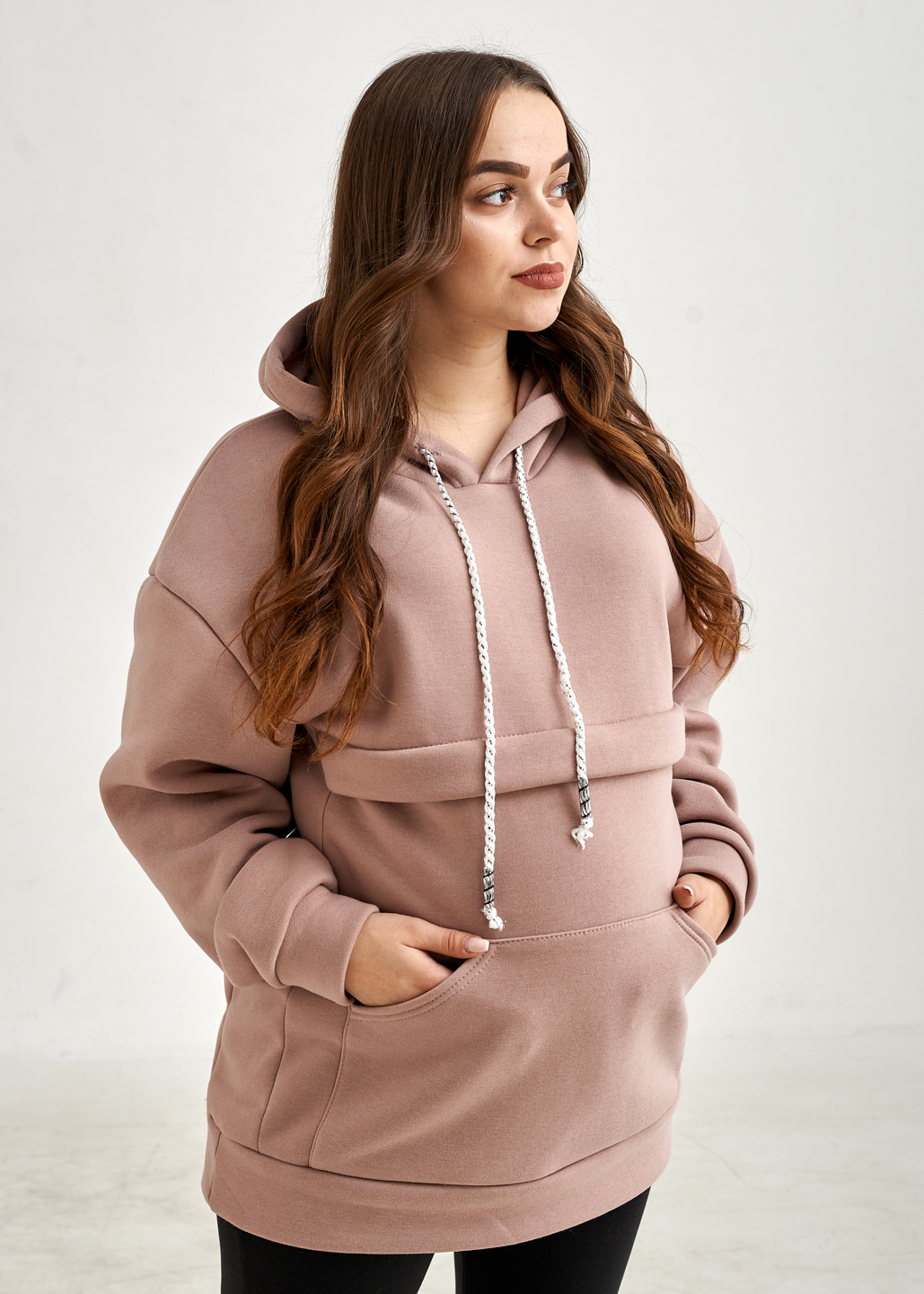 

Худи для беременных Makosh.top L Пудра (H512-PL)