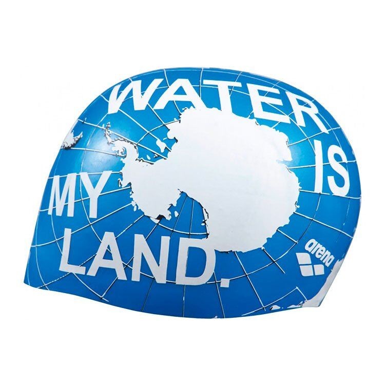 

Силиконовая шапочка для плавания Arena Poolish Moulded Water Is My Land 1E774-702