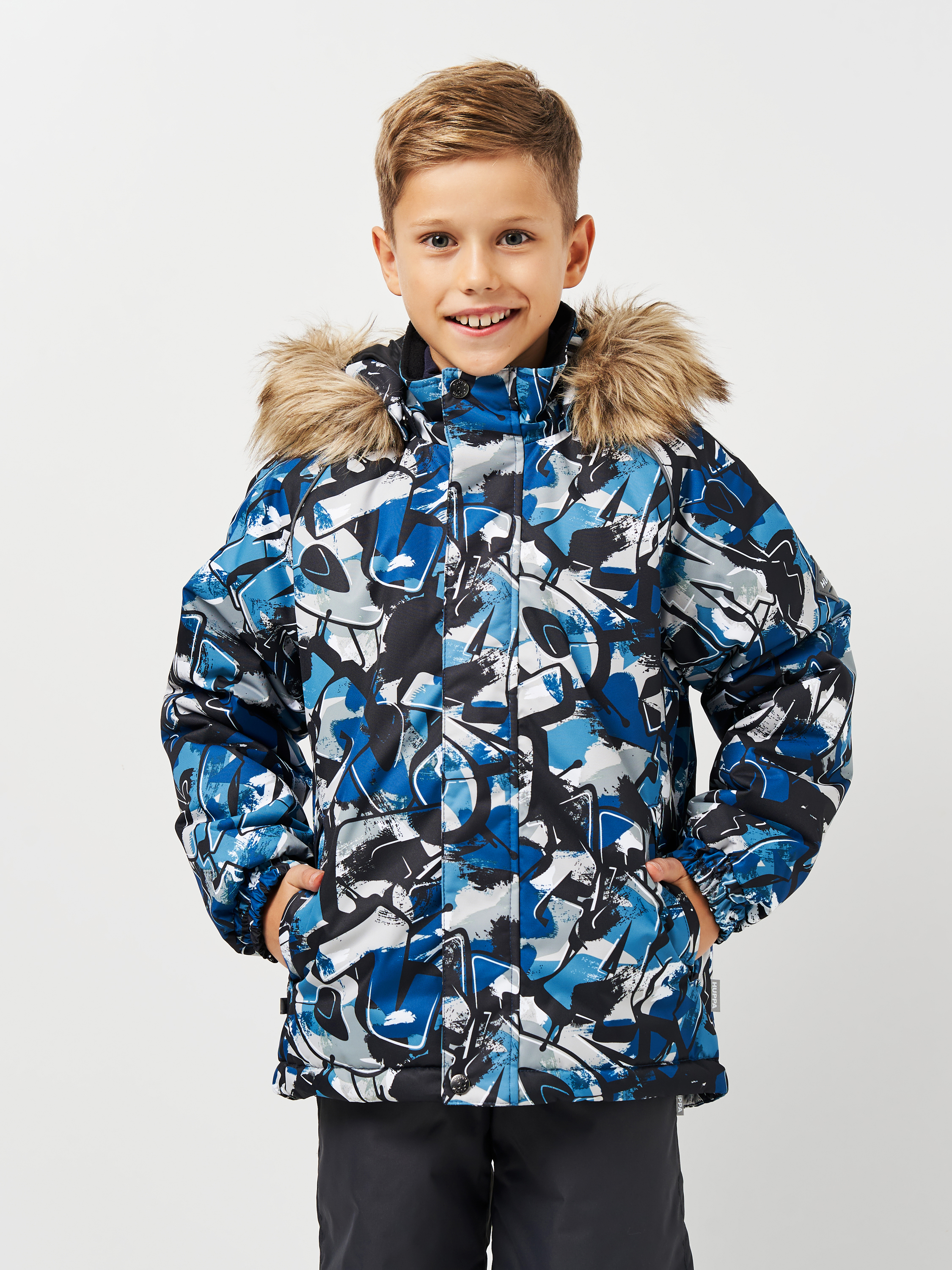 Акція на Дитяча зимова куртка для хлопчика Huppa Marinel 17200030-32266 110 см Бірюзово-зелена від Rozetka