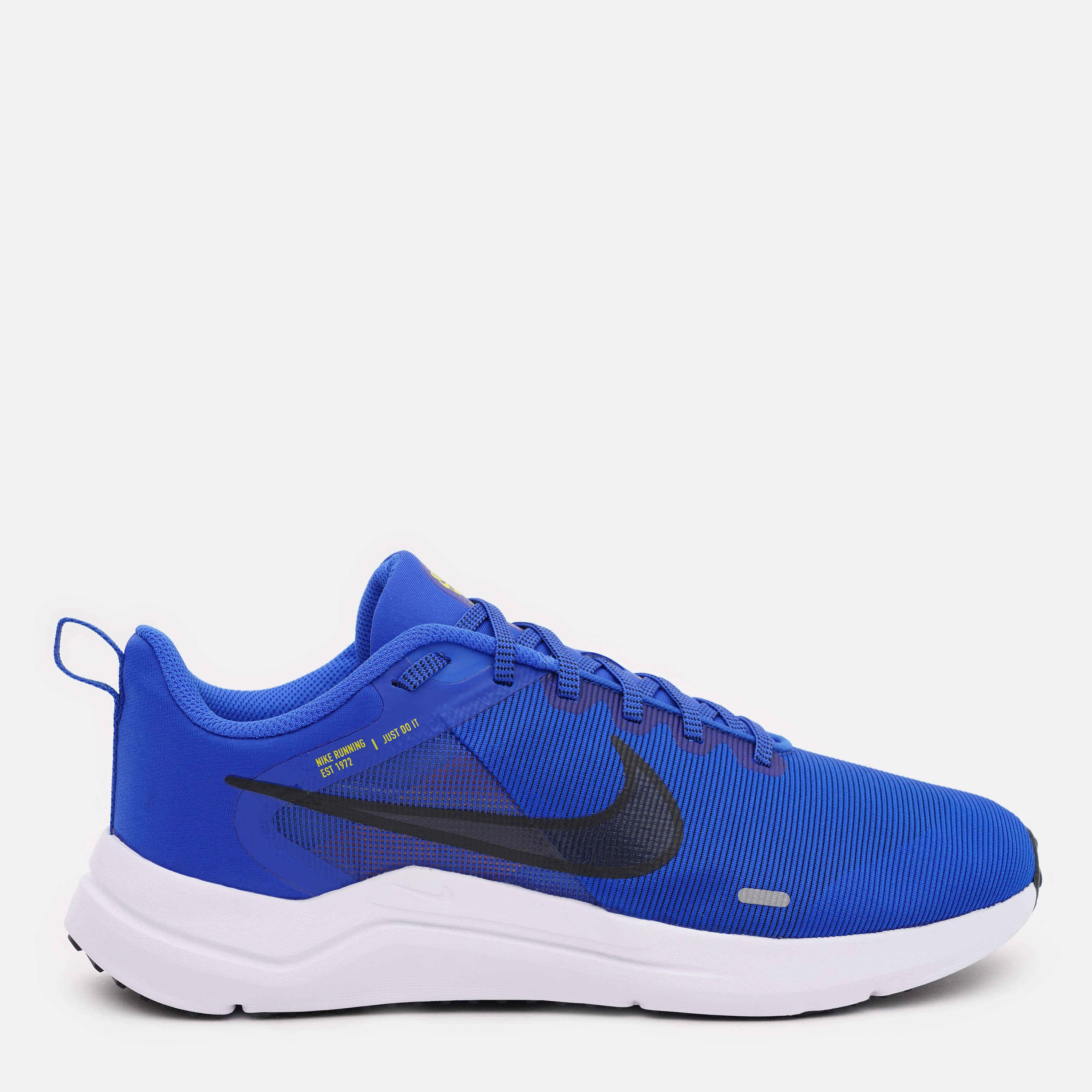 Акція на Чоловічі кросівки для бігу Nike Downshifter 12 DD9293-402 43 (9.5US) 27.5 см Racer Blue/Black-High Voltage-Sundial від Rozetka