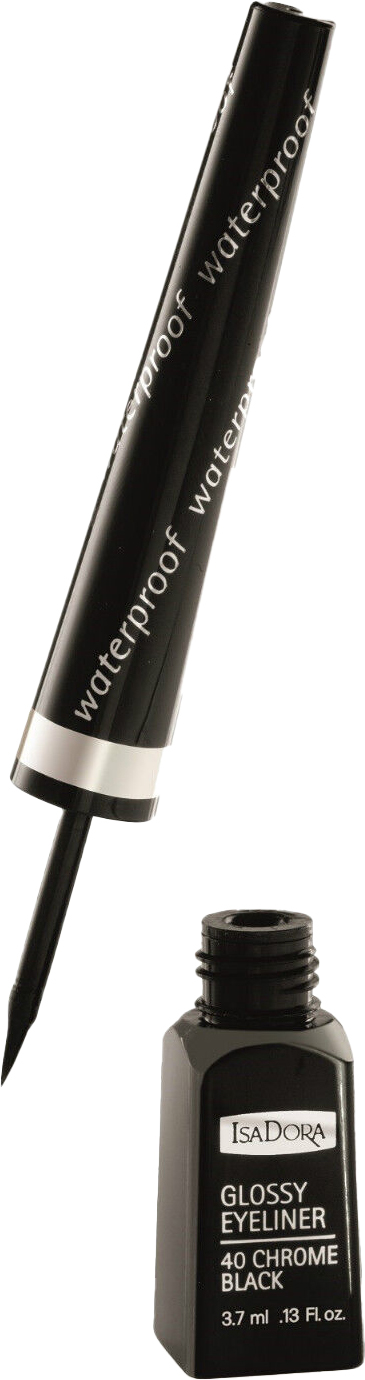 Подводка для глаз IsaDora Glossy 40 Chrome Black водостойкая 3.7 мл ...