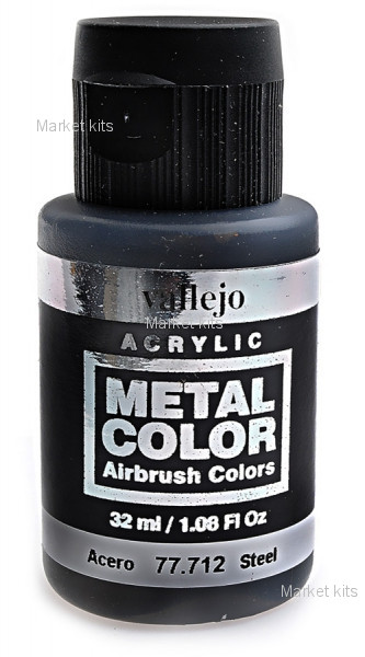 

Краска акриловая "Metal Color" сталь, 32 мл Vallejo (VLJ77712)