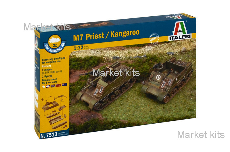 

Бронетехника M7 Priest/Kangaroo 1:72 ITALERI (IT7513)