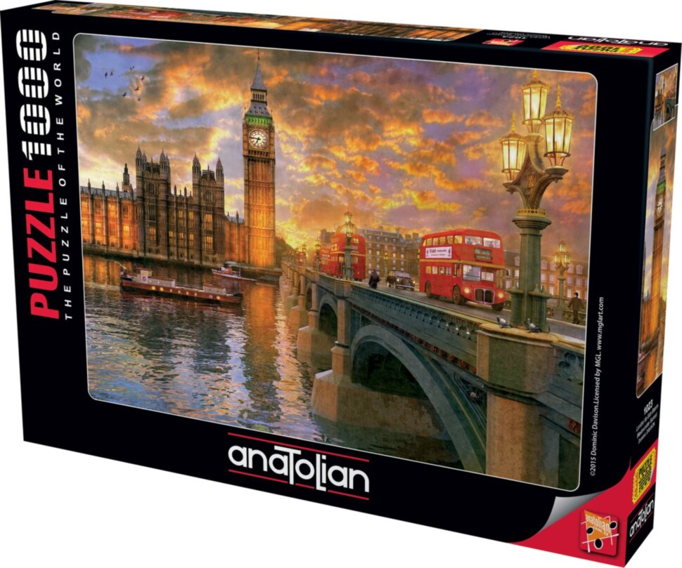 

Пазл Anatolian Вестминстерский Закат 1000 Эл. Размер 48X66 см (1023)