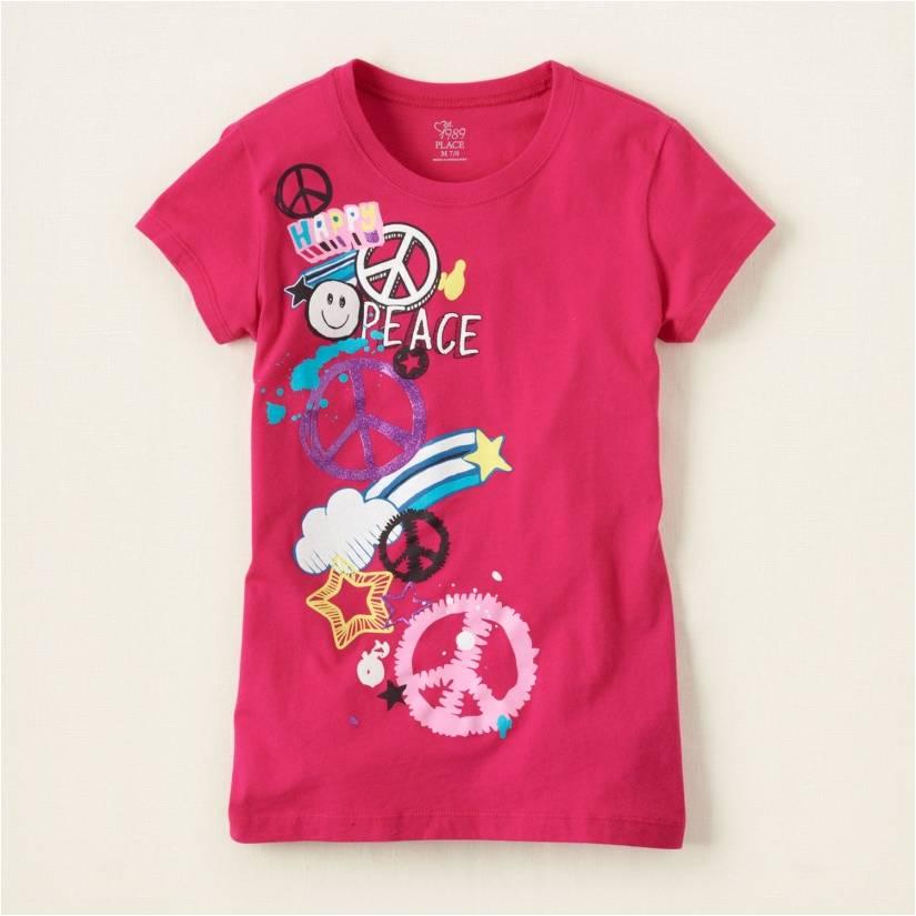 

Футболка The Children`s Place 5/6 yrs 116-122 см Коралловая (3057)