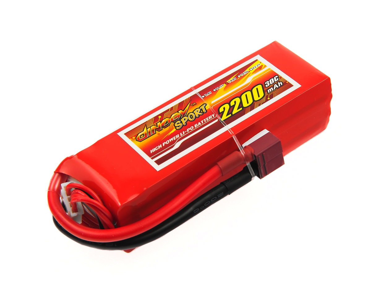 

Аккумулятор Dinogy Li-Pol 2200mAh 14.8V 4S 30C 29x34x104мм T-Plug