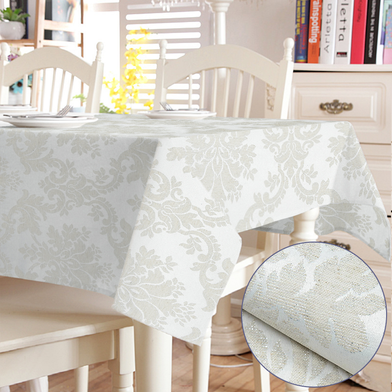 

Скатерть с акриловым покрытием Time Textile Louvre Bury (люрекс) Молочный TT164661 140x220