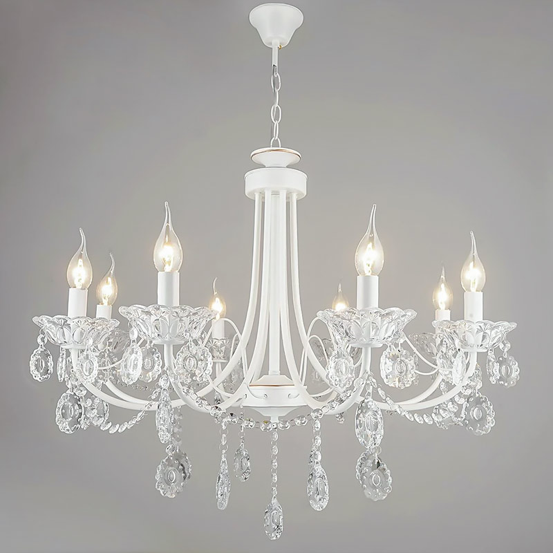 

Люстра подвесная хрустальная Light House NM-15314-8 белая