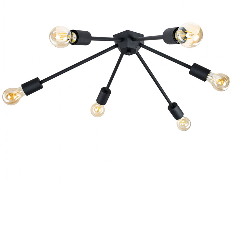 

Светильник потолочный Attic X-6 C280/370 Black Черный (1505)