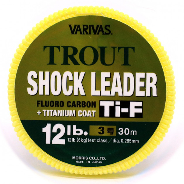 

Леска рыболовная Varivas Trout Shock Leader Ti-F 30 м #3.0 12 lb 0.285 мм