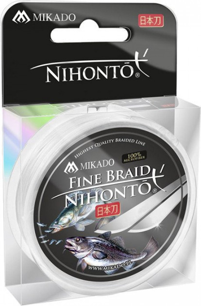 

Шнур рыболовный Mikado Nihonto Fine Braid 150м 0,20мм 16,60кг white