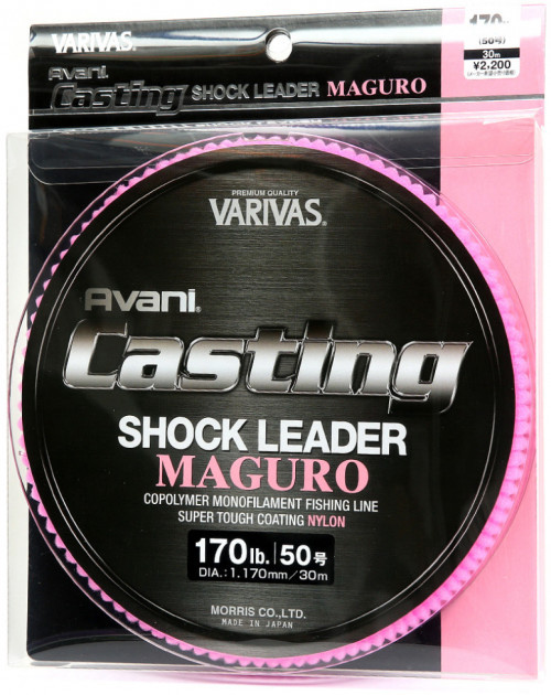 

Леска рыболовная Varivas Casting Shock Leader Maguro Nylon 170 lb 30 м