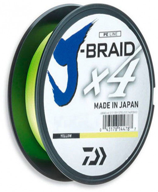 

Шнур рыболовный Daiwa J-Braid X4E 0.17 мм - 135 м Yellow