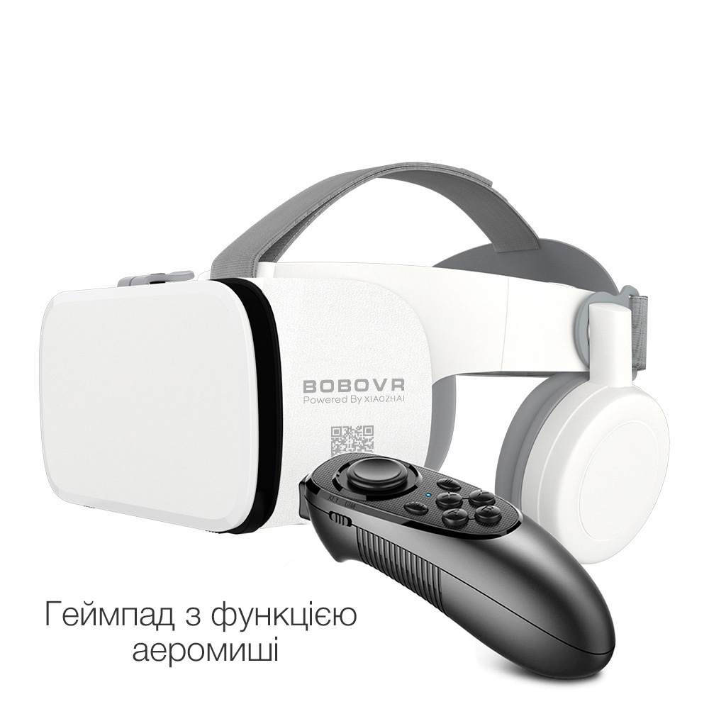 Очки виртуальной реальности Bobo VR Z6 с пультом - геймпадом (Белые) –  фото, отзывы, характеристики в интернет-магазине ROZETKA от продавца: Just  Better | Купить в Украине: Киеве, Харькове, Днепре, Одессе, Запорожье,  Львове