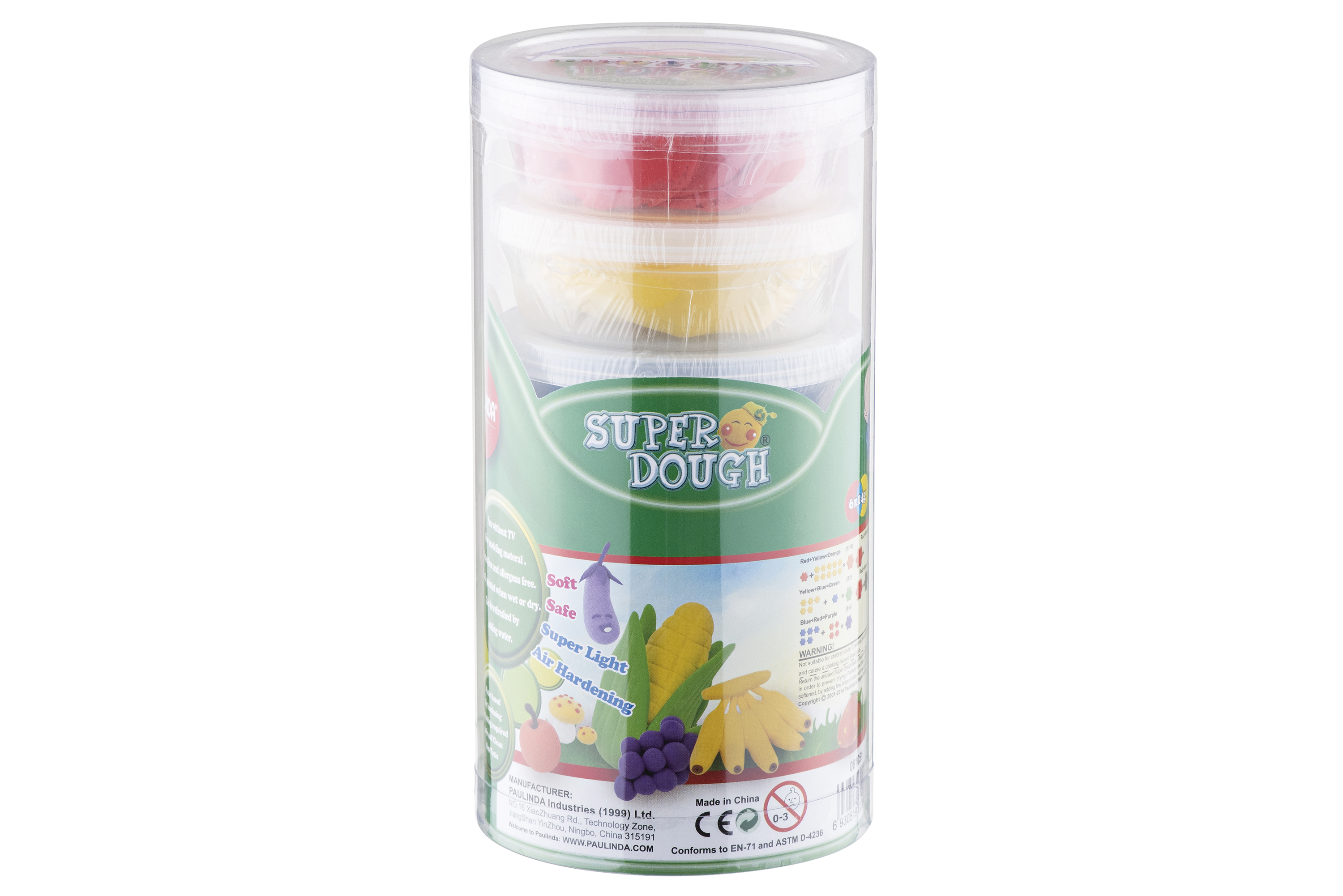 

Маса для ліплення Paulinda Super Dough 6x14 г Пластиковий бокс (PL-081051)