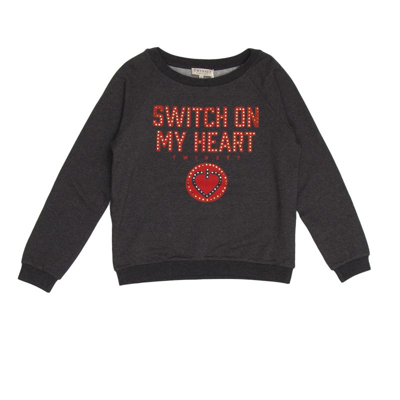 

Свитшот «Switch on» TWIN-SET 152 см Серый 721Q