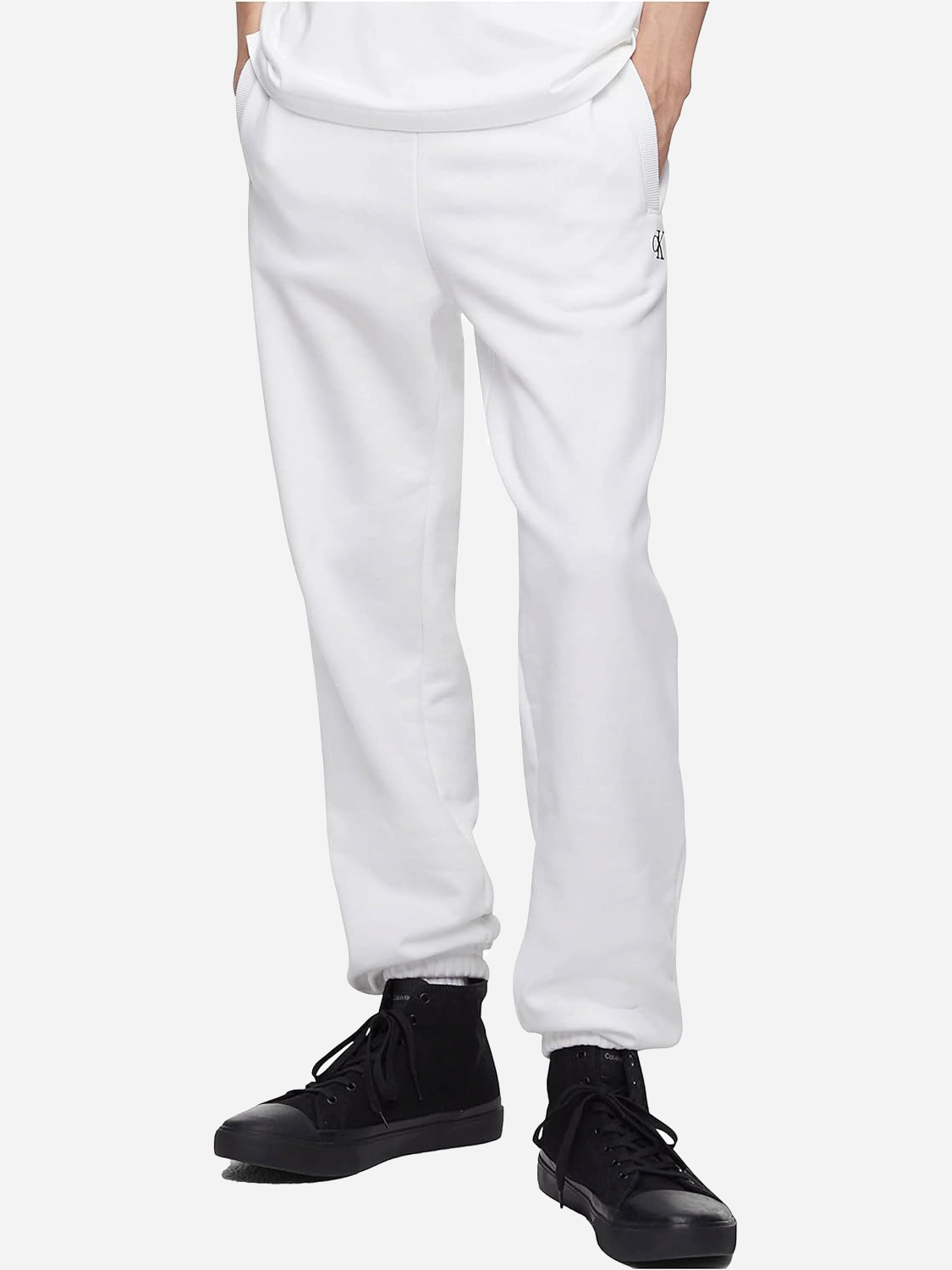 Акція на Спортивні штани чоловічі Calvin Klein 55366028 L Білі від Rozetka