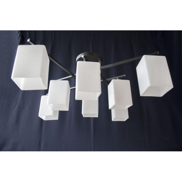 

Люстра на 6 плафонов С466-8 (CRBKWT) Handmade (YE-С466-8-CR+BK+WT)
