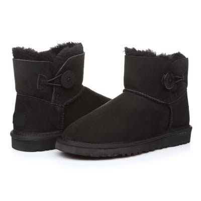

Угги женские мини с пуговицей Mini Bailey Button 3352 Black-36
